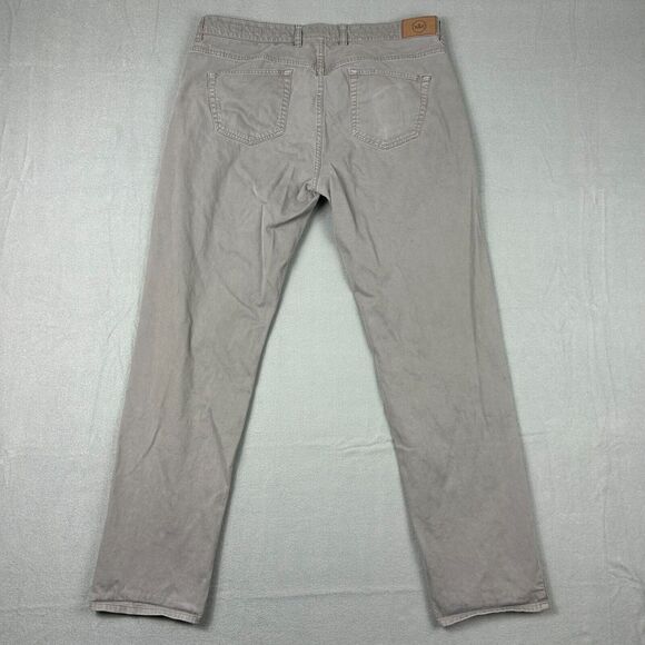 Peter Millar Pants‎ Mens 38 5 Pocket Pants Gray Cotton Blend Chino Business - Picture 5 of 10
